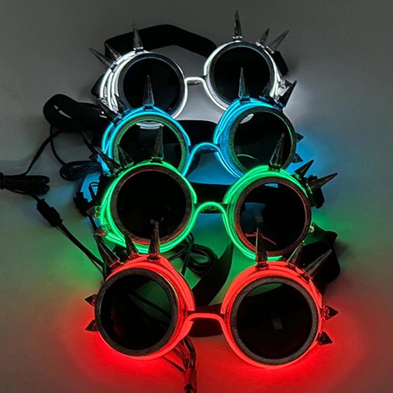 Light Up Steampunk Kaleidoscope Goggles