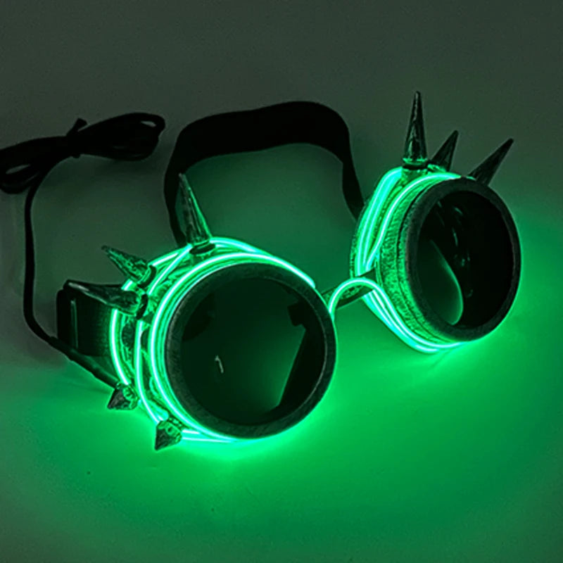 Light Up Steampunk Kaleidoscope Goggles