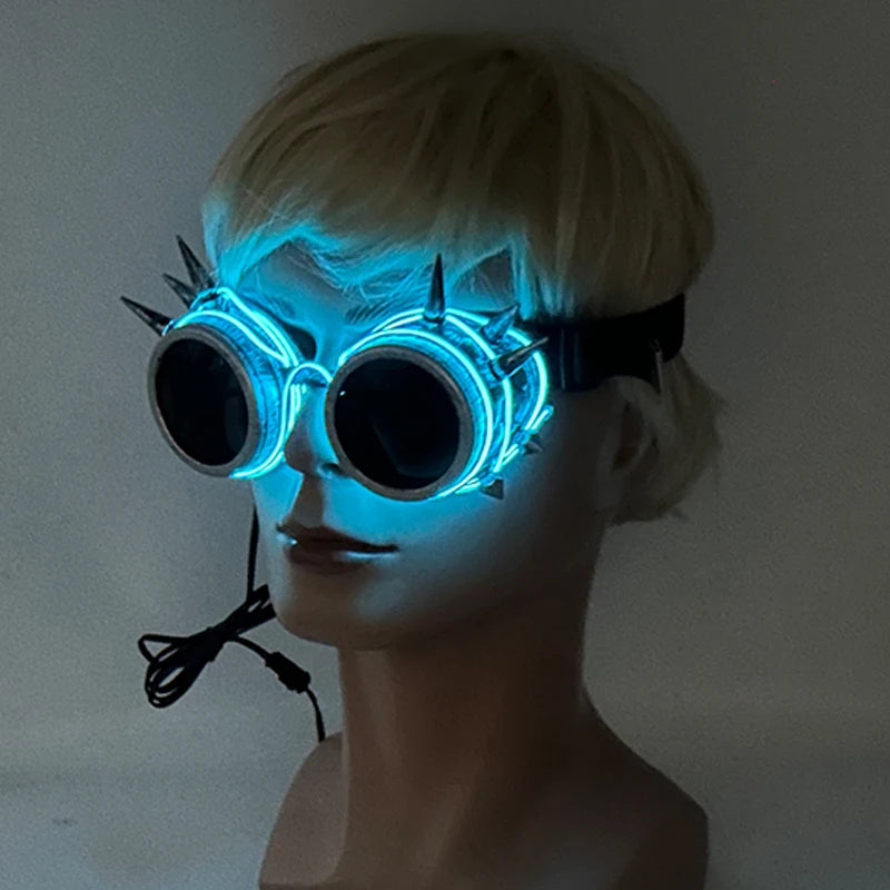 Light Up Steampunk Kaleidoscope Goggles